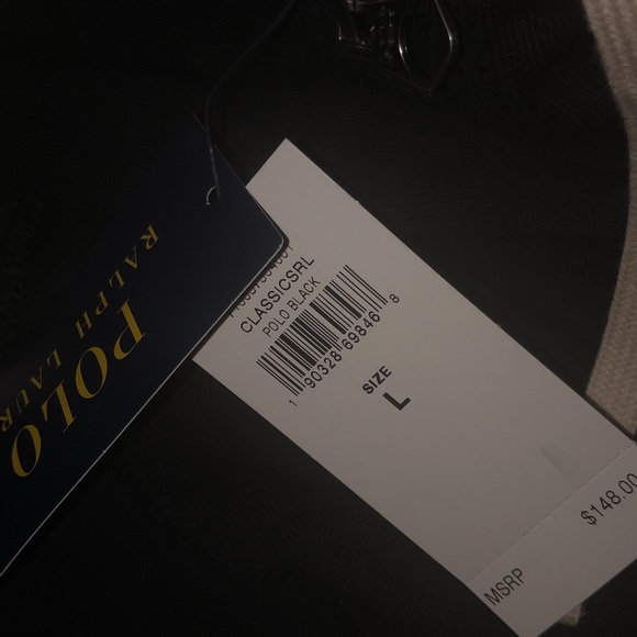 Polo Ralph Lauren Black hoodie Large Brand New